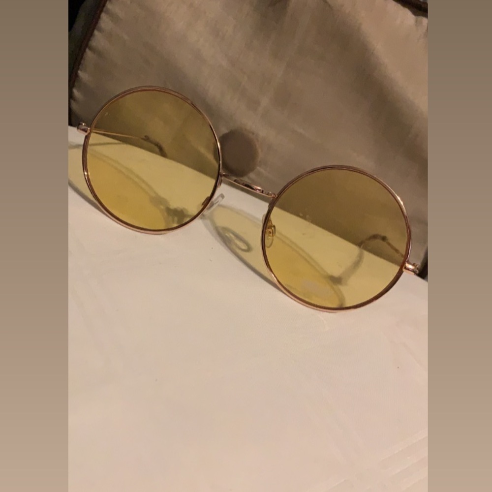 Yellow Circle Sunglasses